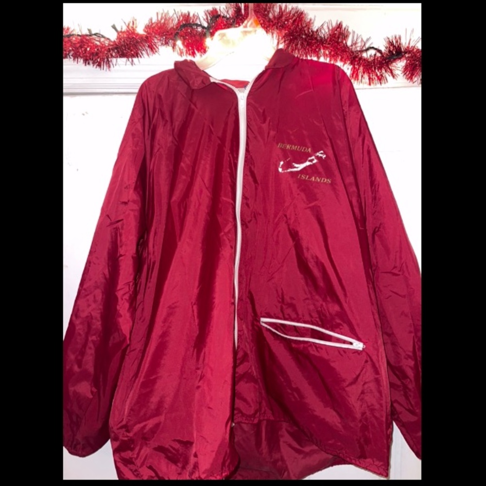 Red Bermuda island jacket